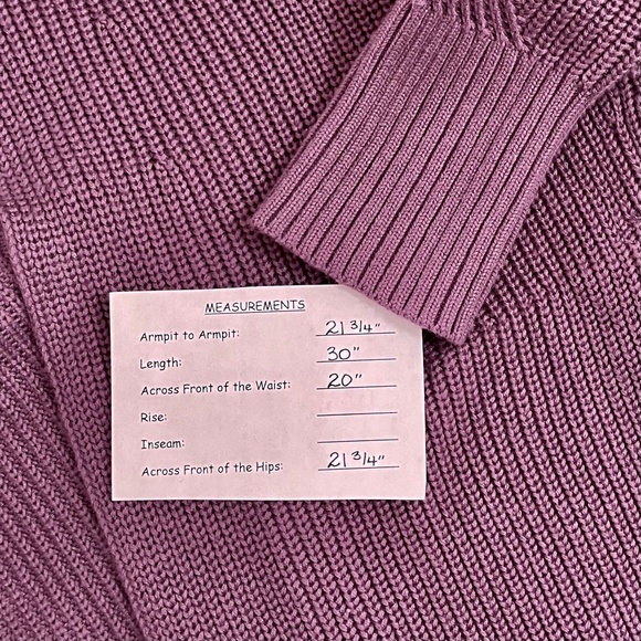 LULULEMON Athletica Cashlu Cardigan Sweater Dusky Lavender Purple Medium Large - Picture 15 of 15